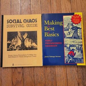 Survivalist Book Bundle Making Best of Basics Social Chaos Survival Guide How To